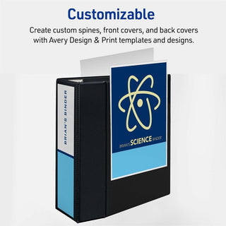Heavy-Duty View Binder with DuraHinge and Locking One Touch EZD Rings, 3 Rings, 5" Capacity, 11 x 8.5, White