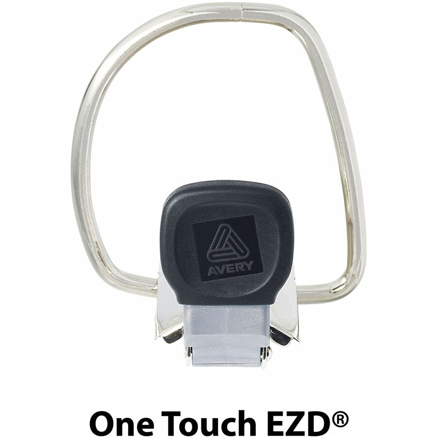 Heavy-Duty Non-View Binder with DuraHinge, Locking One Touch EZD Rings and Thumb Notch, 3 Rings, 5" Capacity, 11 x 8.5, Black