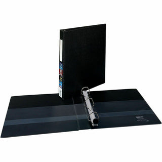 Heavy-Duty Non-View Binder with DuraHinge and One Touch EZD Rings, 3 Rings, 1" Capacity, 11 x 8.5, Black