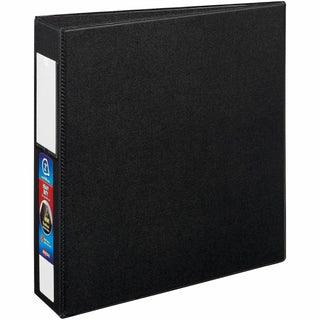 Heavy-Duty Non-View Binder with DuraHinge and One Touch EZD Rings, 3 Rings, 2" Capacity, 11 x 8.5, Black