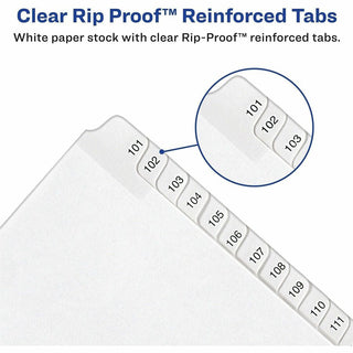 Preprinted Legal Exhibit Side Tab Index Dividers, Allstate Style, 25-Tab, Exhibit 1 to Exhibit 25, 11 x 8.5, White, 1 Set