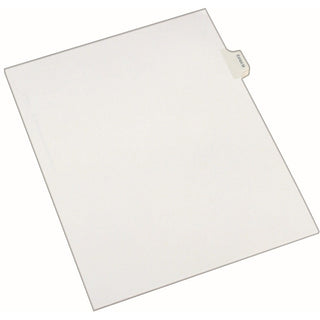 Avery Index Divider - 25 x Divider(s) - Side Tab(s) - Exhibit M - 1 Tab(s)/Set - 8.5" Divider Width x 11" Divider Length - Legal - 8.50" Width x 11" Length - White Paper Divider - Recycled - 1