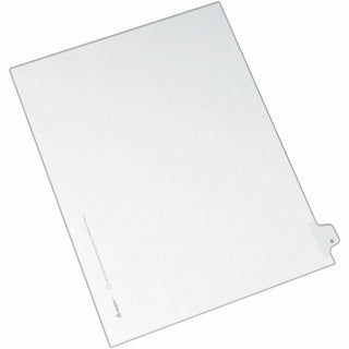 Avery Side Tab Individual Legal Dividers - 25 x Divider(s) - Side Tab(s) - B - 1 Tab(s)/Set - 8.5" Divider Width x 11" Divider Length - Letter - 8.50" Width x 11" Length - Paper Divider - White Tab(s) - Recycled - 1