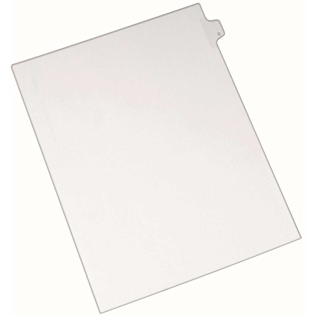 Avery Side Tab Individual Legal Dividers - 25 x Divider(s) - Side Tab(s) - C - 1 Tab(s)/Set - 8.5" Divider Width x 11" Divider Length - Letter - 8.50" Width x 11" Length - White Paper Divider - Recycled - 1 - 