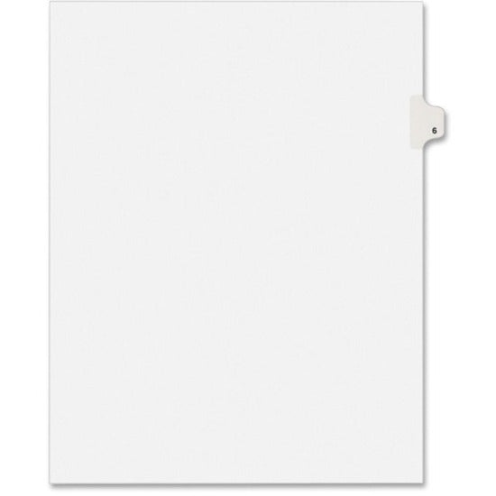 Avery Alllstate Style Individual Legal Dividers - 25 x Divider(s) - Side Tab(s) - 6 - 1 Tab(s)/Set - 8.5" Divider Width x 11" Divider Length - Letter - 8.50" Width x 11" Length - White Paper Divider - Recycled - 1 - 