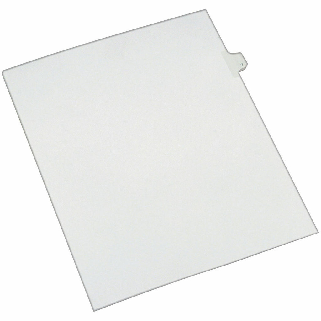 Preprinted Legal Exhibit Side Tab Index Dividers, Allstate Style, 10-Tab, 7, 11 x 8.5, White, 25/Pack