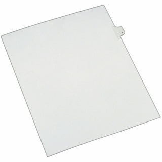 Preprinted Legal Exhibit Side Tab Index Dividers, Allstate Style, 10-Tab, 7, 11 x 8.5, White, 25/Pack