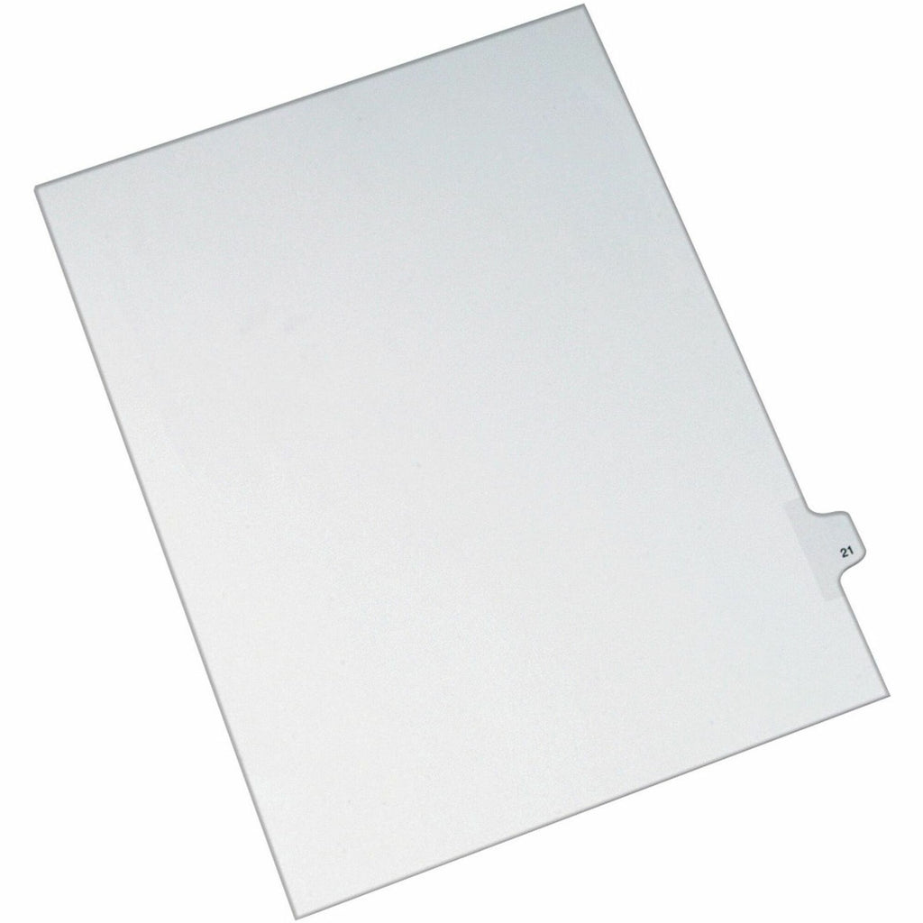 Avery Alllstate Style Individual Legal Dividers - 25 x Divider(s) - Side Tab(s) - 21 - 1 Tab(s)/Set - 8.5" Divider Width x 11" Divider Length - Letter - 8.50" Width x 11" Length - Paper Divider - White Tab(s) - Recycled - 1