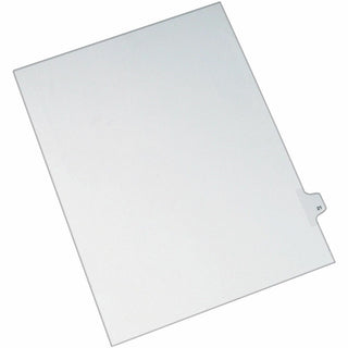 Avery Alllstate Style Individual Legal Dividers - 25 x Divider(s) - Side Tab(s) - 21 - 1 Tab(s)/Set - 8.5" Divider Width x 11" Divider Length - Letter - 8.50" Width x 11" Length - Paper Divider - White Tab(s) - Recycled - 1