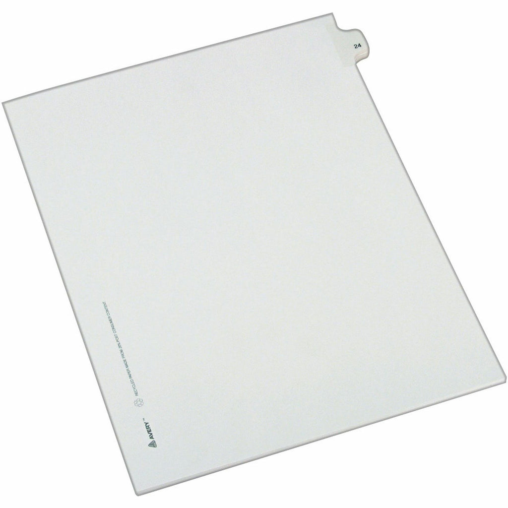 Preprinted Legal Exhibit Side Tab Index Dividers, Allstate Style, 10-Tab, 24, 11 x 8.5, White, 25/Pack