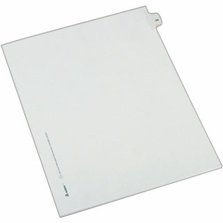 Preprinted Legal Exhibit Side Tab Index Dividers, Allstate Style, 10-Tab, 24, 11 x 8.5, White, 25/Pack