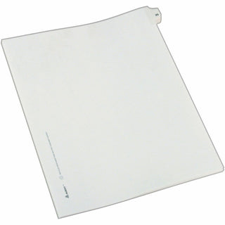 Preprinted Legal Exhibit Side Tab Index Dividers, Allstate Style, 10-Tab, 25, 11 x 8.5, White, 25/Pack