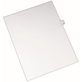 Avery Alllstate Style Individual Legal Dividers - 25 x Divider(s) - Side Tab(s) - 85 - 1 Tab(s)/Set - 8.5" Divider Width x 11" Divider Length - Letter - 8.50" Width x 11" Length - White Paper Divider - Recycled - 1