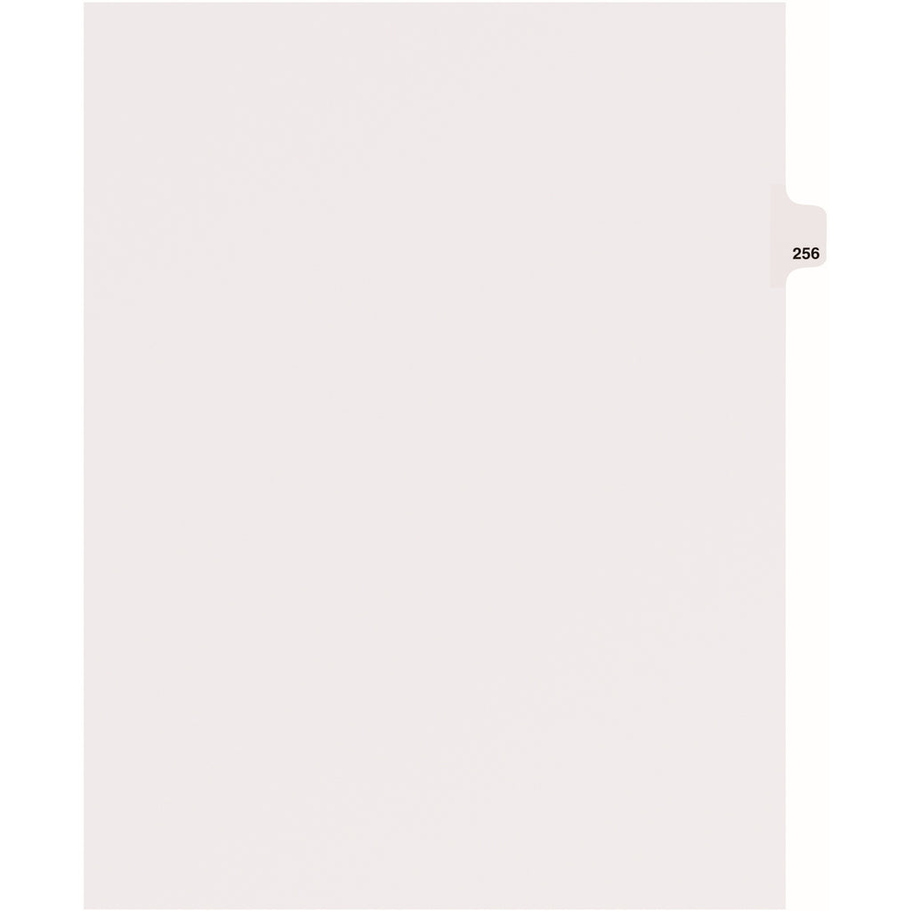 Avery Side Tab Individual Legal Dividers - 25 x Divider(s) - Side Tab(s) - 256 - 1 Tab(s)/Set - 8.5" Divider Width x 11" Divider Length - Letter - 8.50" Width x 11" Length - White Paper Divider - Recycled - 1