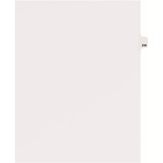 Avery Side Tab Individual Legal Dividers - 25 x Divider(s) - Side Tab(s) - 256 - 1 Tab(s)/Set - 8.5" Divider Width x 11" Divider Length - Letter - 8.50" Width x 11" Length - White Paper Divider - Recycled - 1