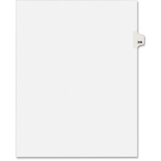 Avery Side Tab Individual Legal Dividers - 25 x Divider(s) - Side Tab(s) - 256 - 1 Tab(s)/Set - 8.5" Divider Width x 11" Divider Length - Letter - 8.50" Width x 11" Length - White Paper Divider - Recycled - 1 - 