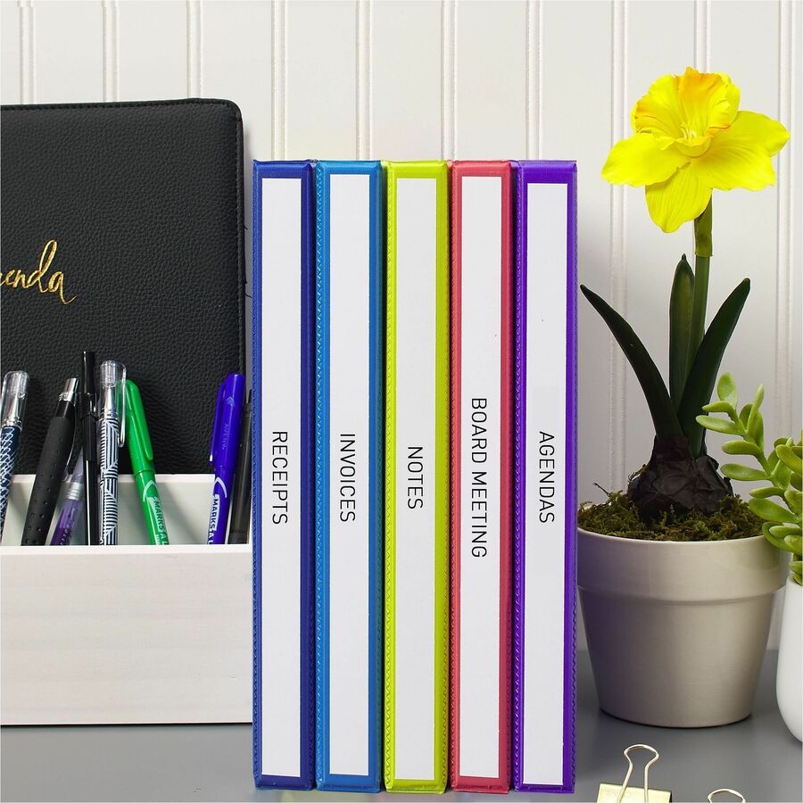 Binder Spine Inserts, 0.5" Spine Width, 16 Inserts/Sheet, 5 Sheets/Pack