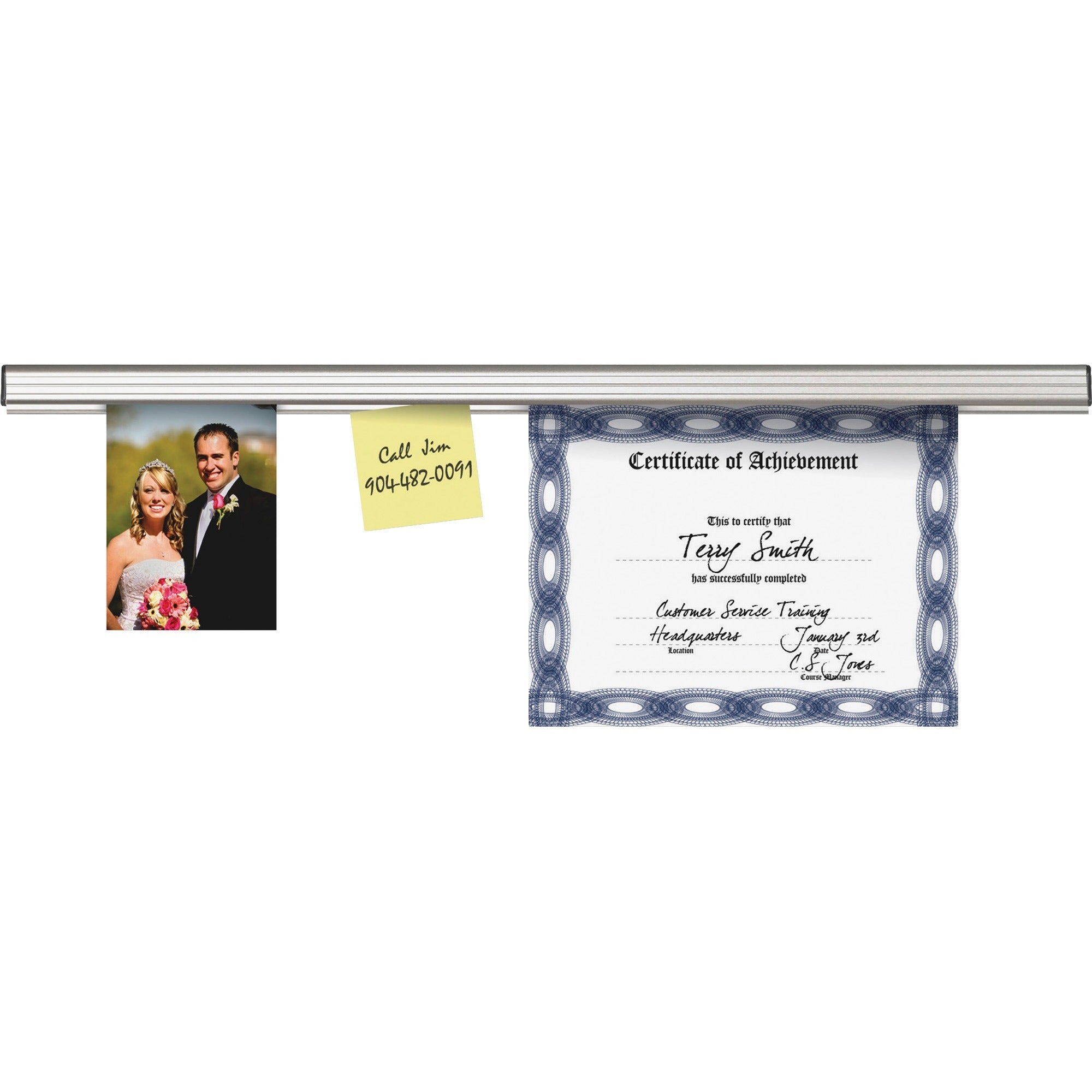 Advantus Mounting Rail - Satin - 1 Each - 