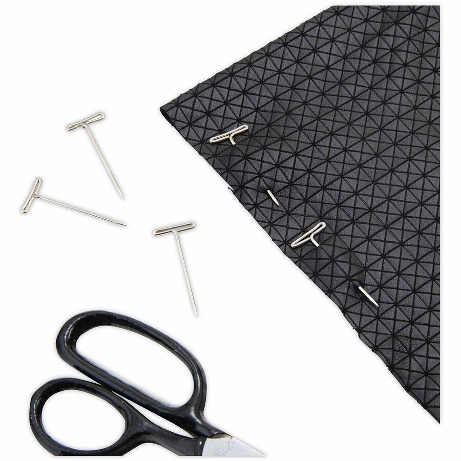 T-Pins, Steel, Silver, 1.5", 100/Box