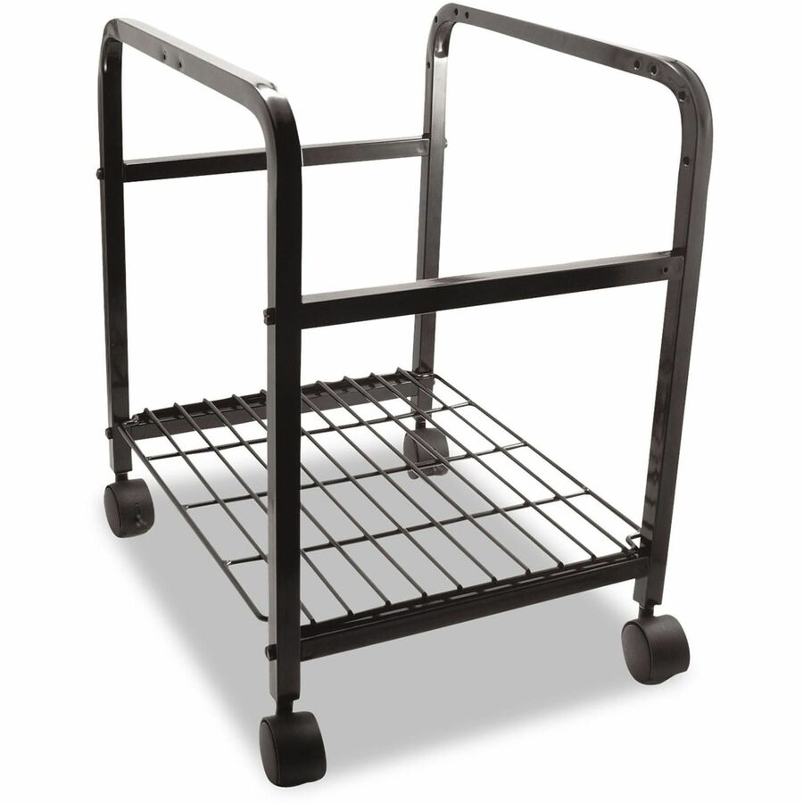 Heavy-Duty File Shuttle, Metal, 1 Shelf, 17.13" x 14.25" x 20", Black