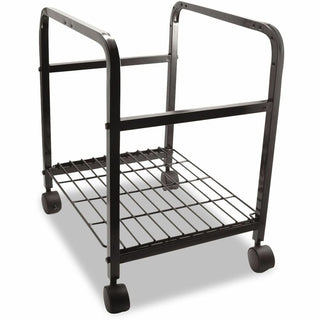 Heavy-Duty File Shuttle, Metal, 1 Shelf, 17.13" x 14.25" x 20", Black