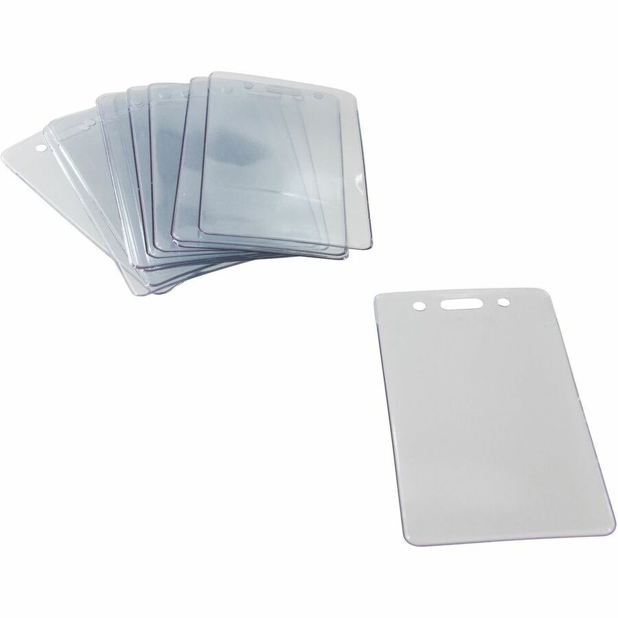 Sicurix Proximity Badge Holder, Vertical, 2 1/2w x 4 1/2h, Clear, 50/Pack