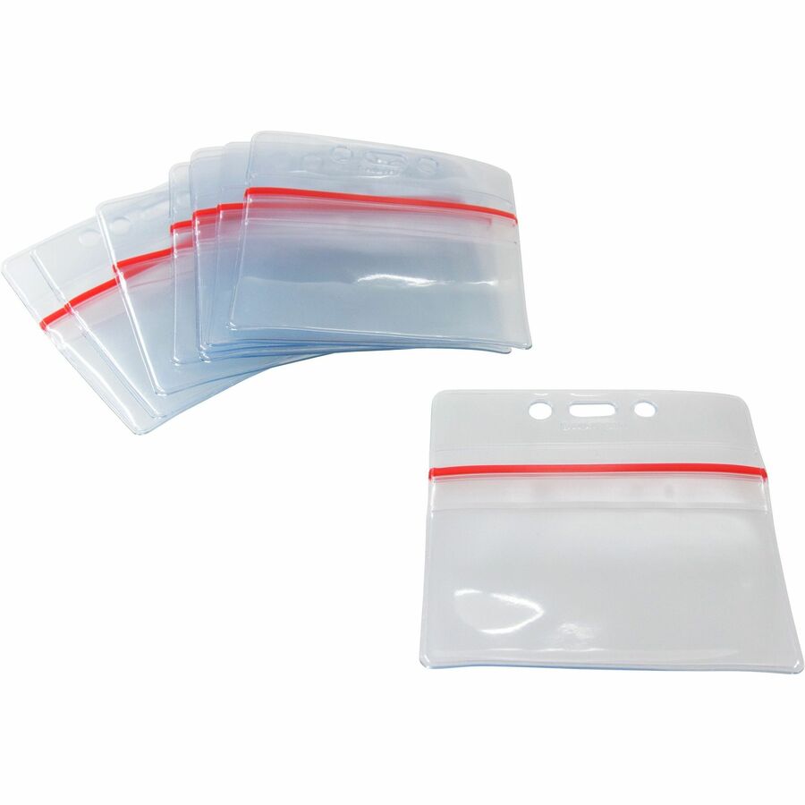 Baumgartens Sealable ID Badge Holder, Sold as 1 Package, 50 Each per Package