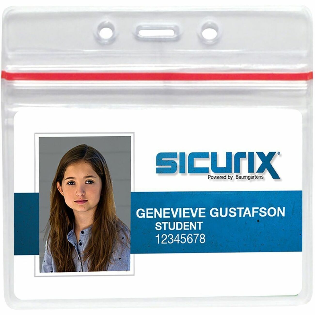 Baumgartens Sealable ID Badge Holder, Sold as 1 Package, 50 Each per Package