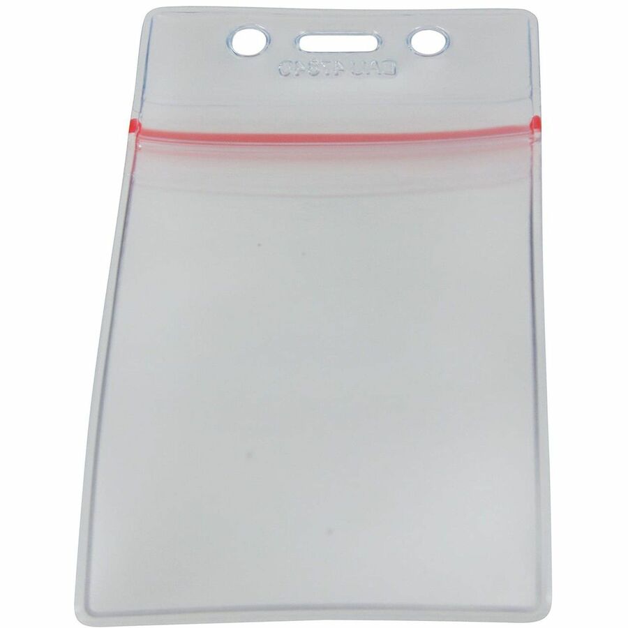 Sealable Cardholder, Vertical, 2.62 x 3.75, Clear, 50/Pack