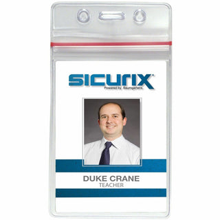 Sealable Cardholder, Vertical, 2.62 x 3.75, Clear, 50/Pack