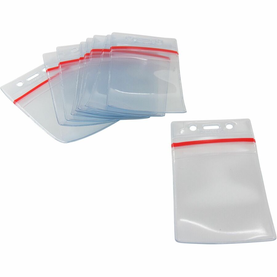 Sealable Cardholder, Vertical, 2.62 x 3.75, Clear, 50/Pack