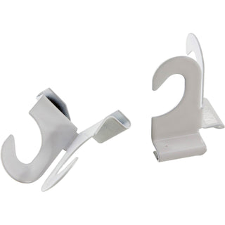 Baumgartens Suspended Ceiling Hooks - 30 lb (13.61 kg) Capacity - 2" Size - for Plant - White - 2 / Pack - 