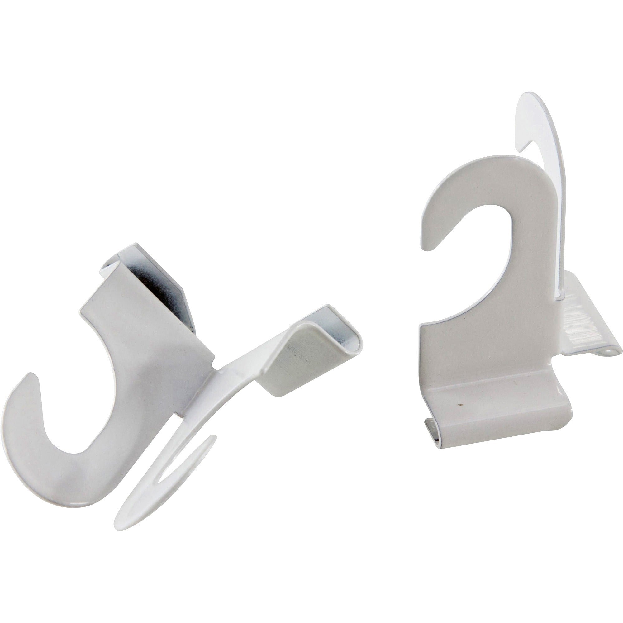Baumgartens Suspended Ceiling Hooks - 30 lb (13.61 kg) Capacity - 2" Size - for Plant - White - 2 / Pack - 