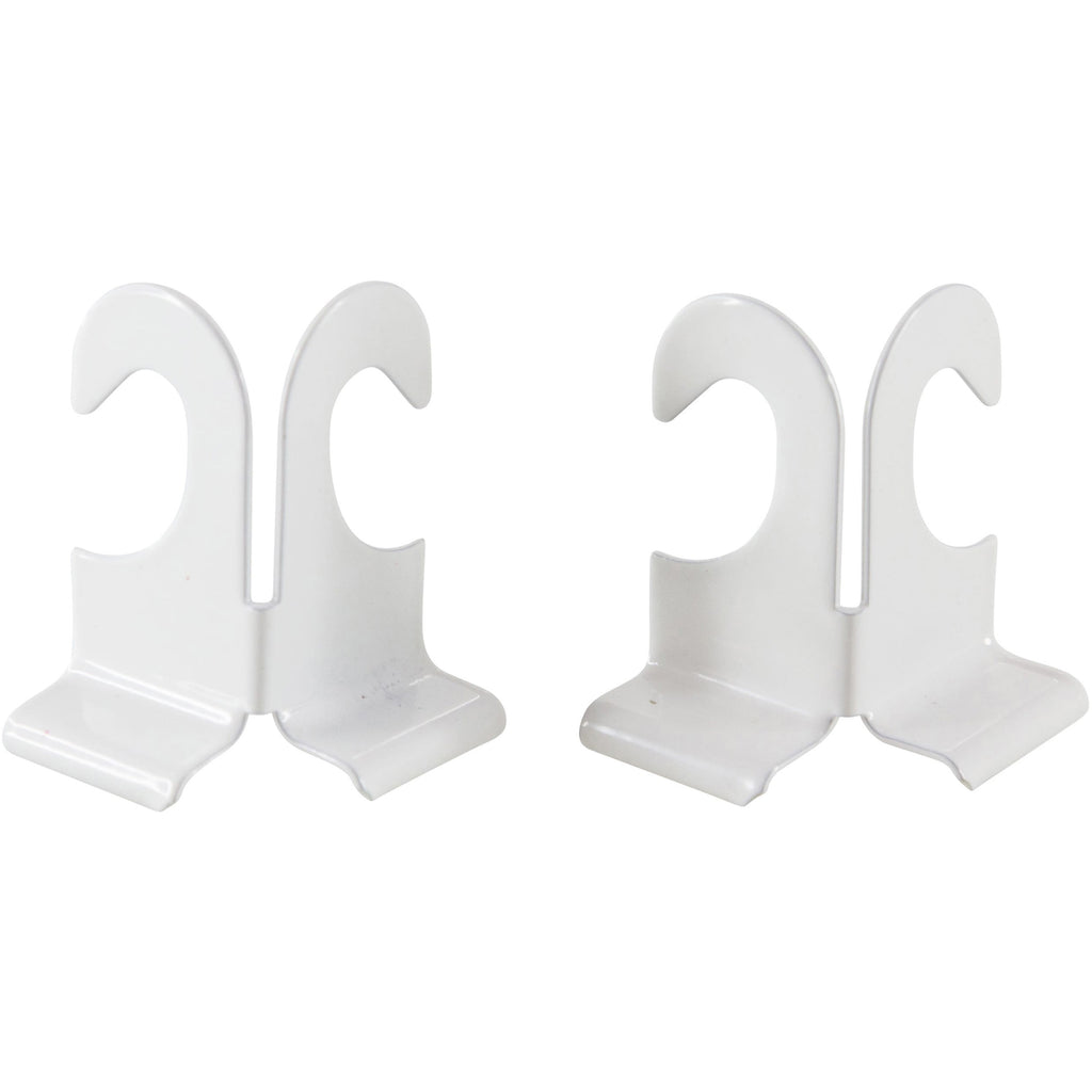 Baumgartens Suspended Ceiling Hooks - 30 lb (13.61 kg) Capacity - 2" Size - for Plant - White - 2 / Pack - 