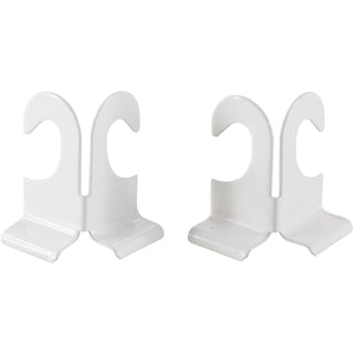 Baumgartens Suspended Ceiling Hooks - 30 lb (13.61 kg) Capacity - 2" Size - for Plant - White - 2 / Pack - 