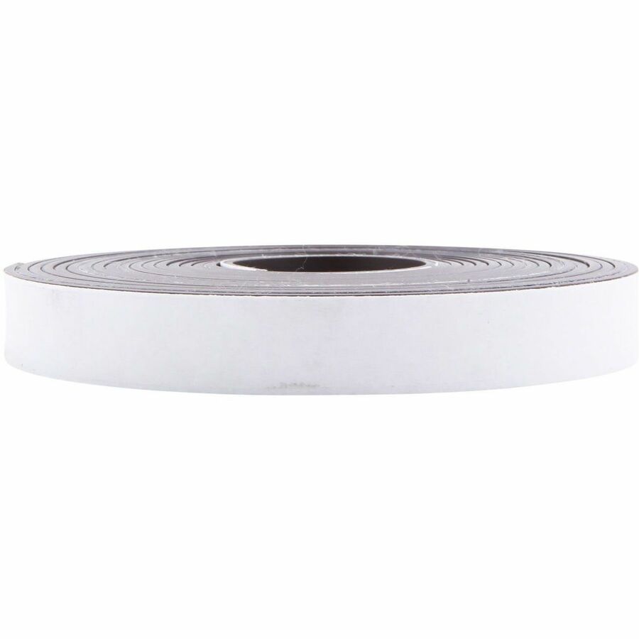 Zeus Magnetic Tape - 33.33 yd Length x 1" Width - Magnet - Adhesive Backing - For Sign, Photo - 1 / Roll - Black