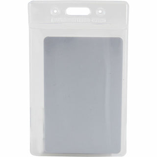 SICURIX Badge Holder, Vertical, 2.75 x 4.13, Clear, 12/Pack