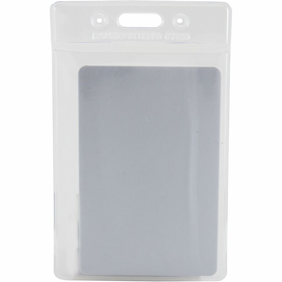 SICURIX Badge Holder, Vertical, 2.75 x 4.13, Clear, 12/Pack