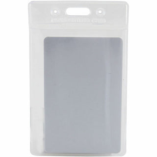 SICURIX Badge Holder, Vertical, 2.75 x 4.13, Clear, 12/Pack