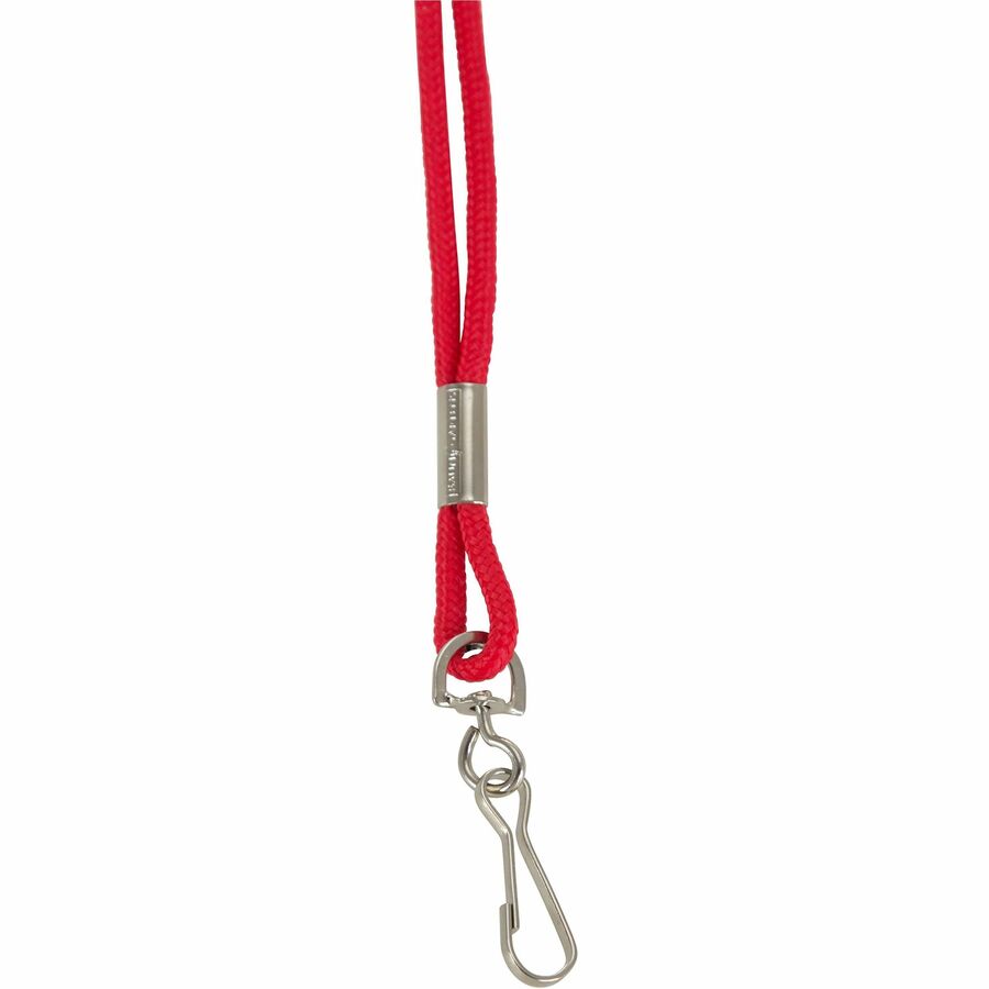SICURIX Standard Rope Lanyard - 1 Each - 36" Length - Red - Nylon