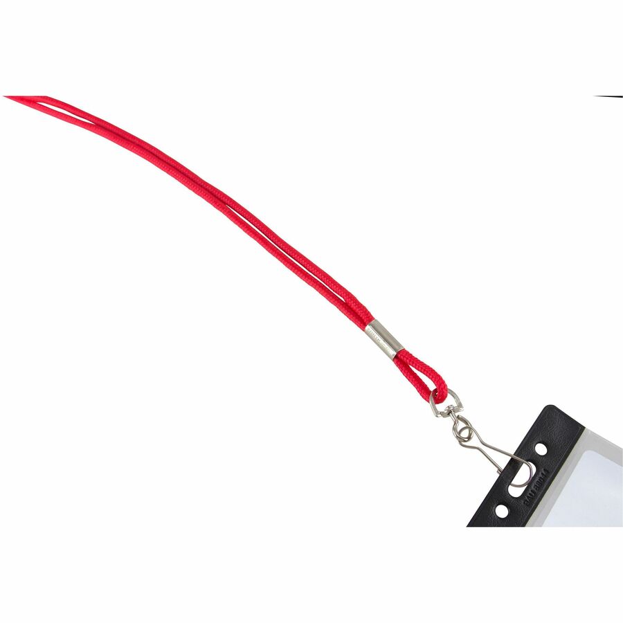 SICURIX Standard Rope Lanyard - 1 Each - 36" Length - Red - Nylon