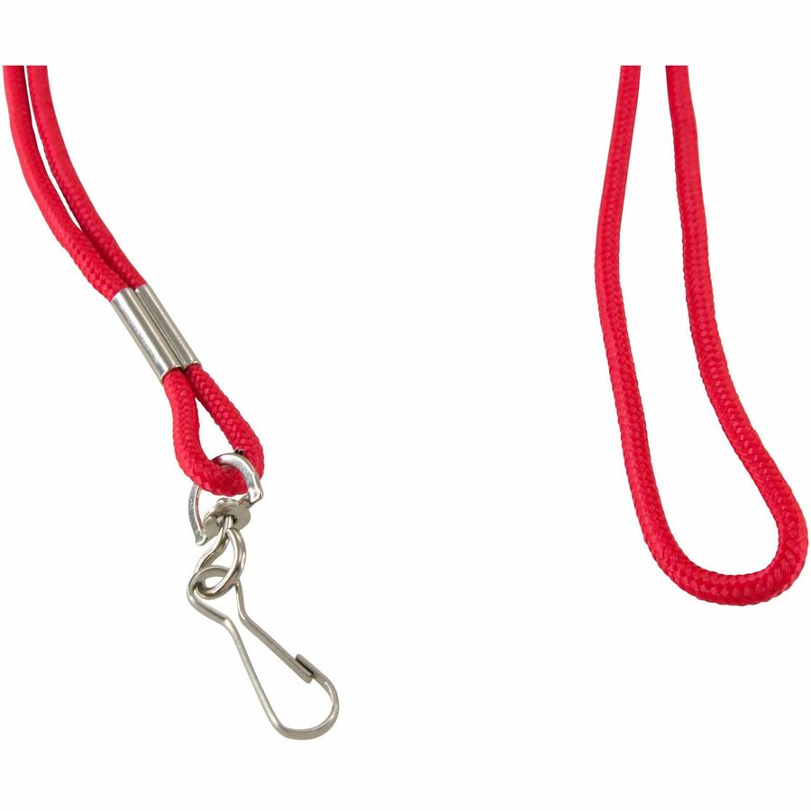 SICURIX Standard Rope Lanyard - 1 Each - 36" Length - Red - Nylon