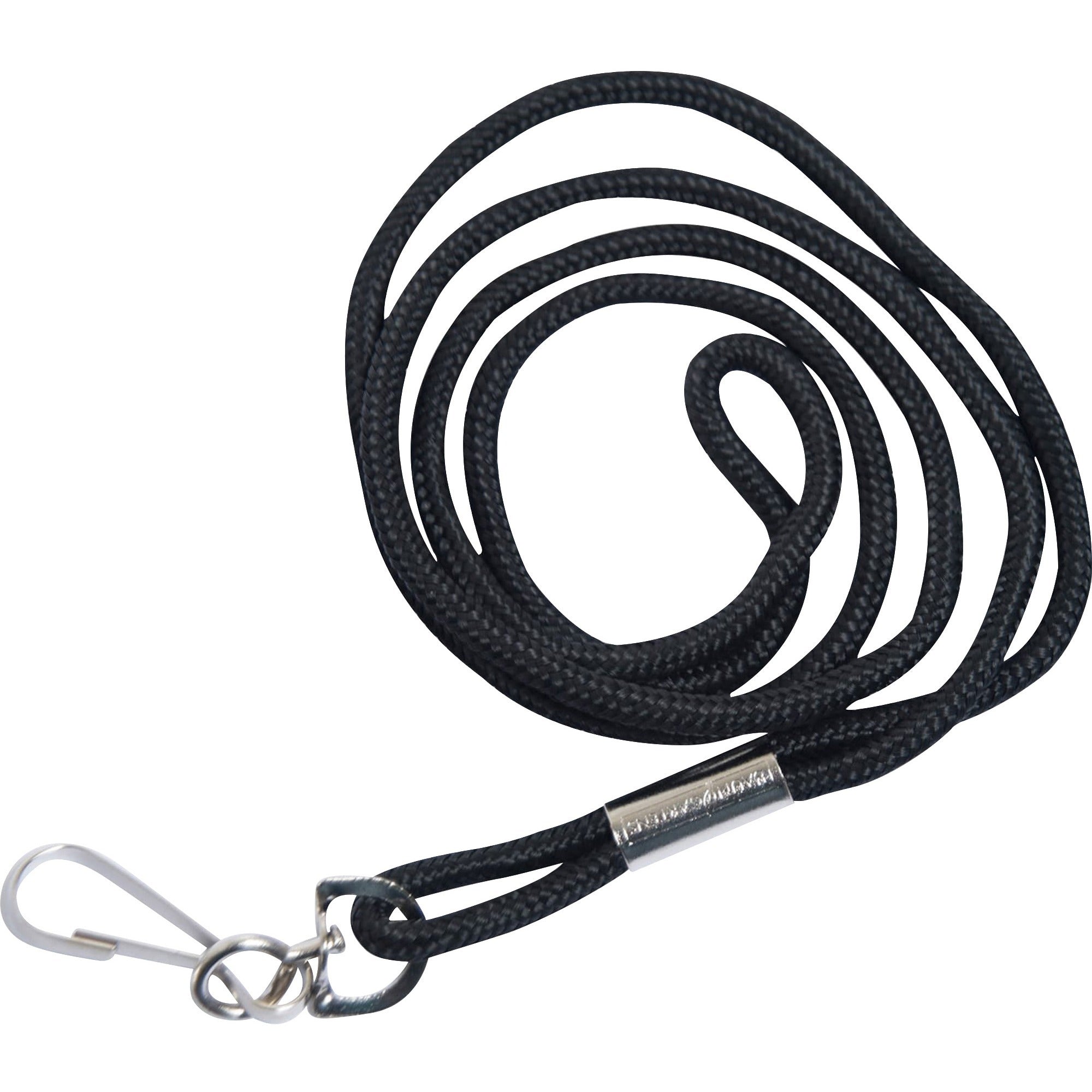 SICURIX Standard Rope Lanyard - 12 / Pack - 36" Length - Black - Nylon - 