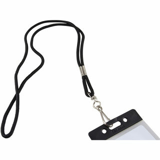 SICURIX Standard Rope Lanyard - 12 / Pack - 36" Length - Black - Nylon