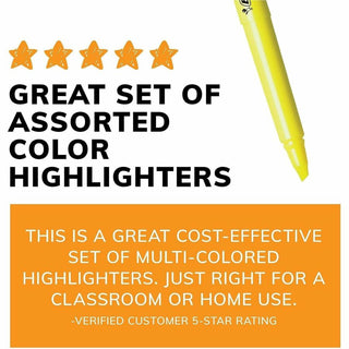 Brite Liner Highlighter, Fluorescent Green Ink, Chisel Tip, Green/Black Barrel, Dozen