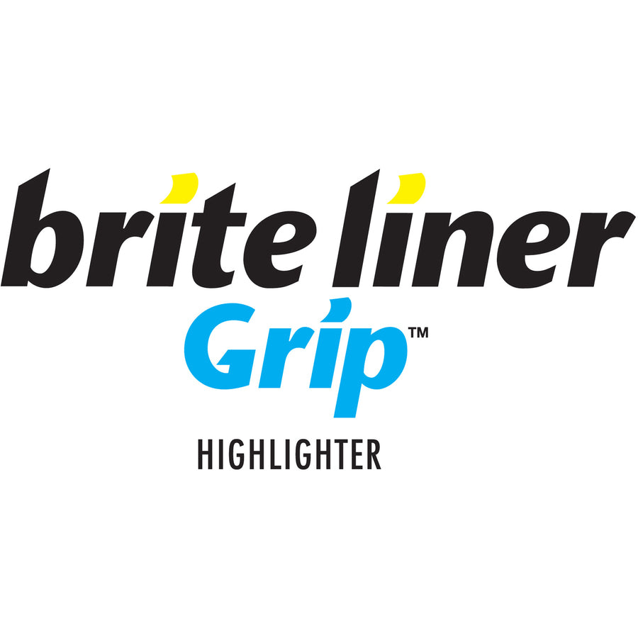 Brite Liner Tank-Style Highlighter, Fluorescent Yellow Ink, Chisel Tip, Yellow/Black Barrel, Dozen