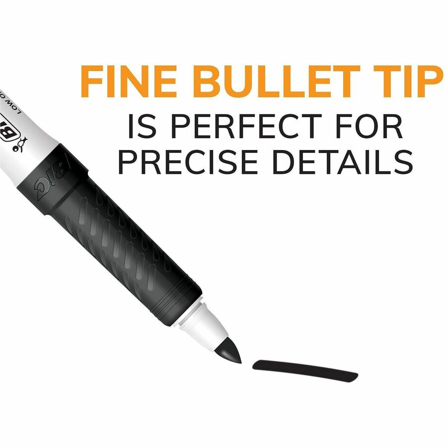 Intensity Low Odor Fine Point Dry Erase Marker, Fine Bullet Tip, Assorted Colors, 4/Set