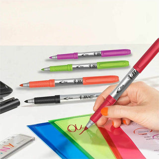 Intensity Fine Tip Permanent Marker, Fine Bullet Tip, Assorted Colors, 12/Set