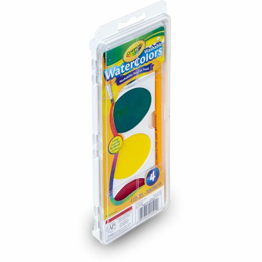 Crayola Washable Watercolors Set - 4.50 oz - 4 / Set - Assorted