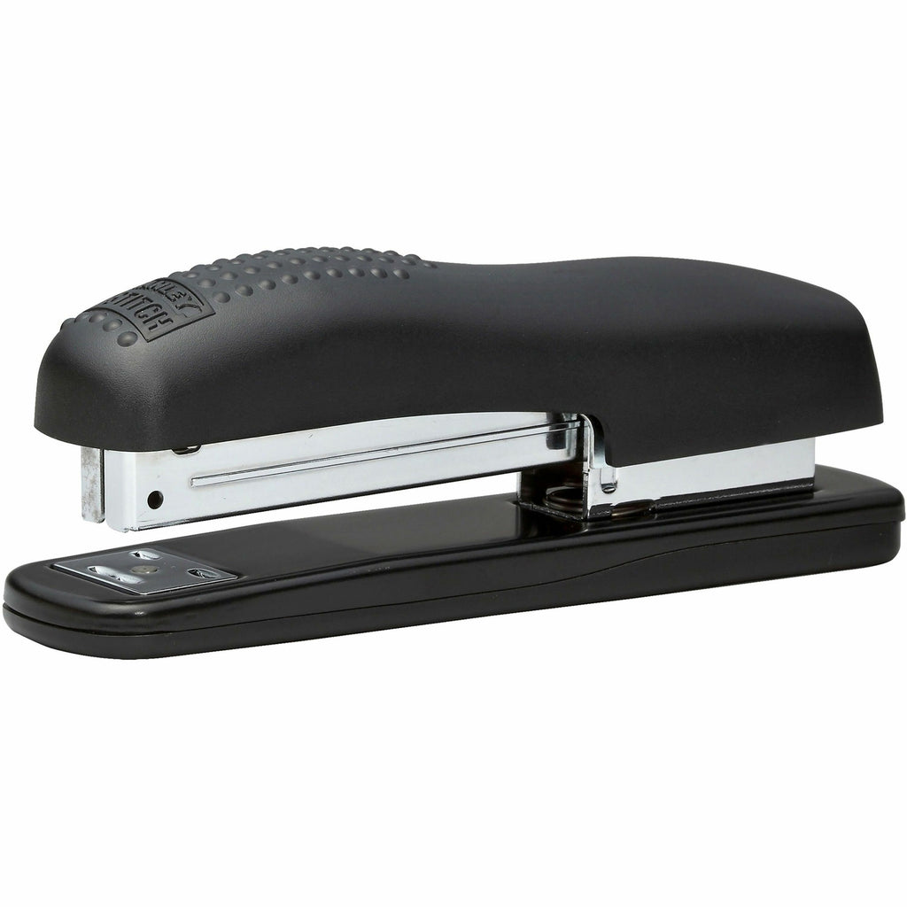 Ergonomic Desktop Stapler, 20-Sheet Capacity, Black